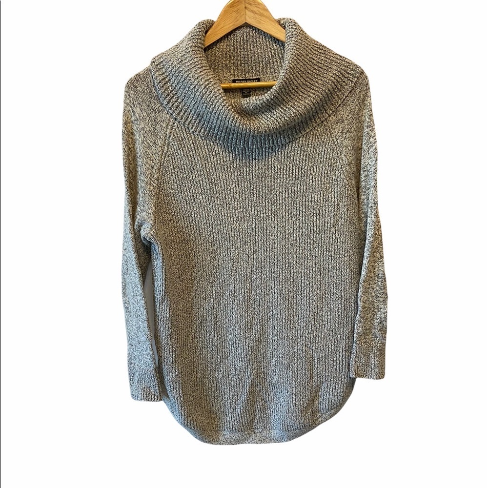 HILARY RADLEY Grey Knit Cowl Neck Sweater L
